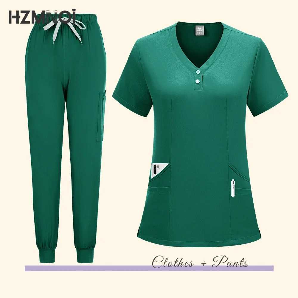 Hospital Surgery Clothing Medical Uniforms Women Scrubs Sets Doctors Nurses Accessories Dental Clinic Beauty Spa Work Clothes X250410