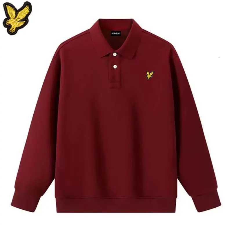 Hot Sales autumn winter cotton brand Eagle Embroidery LYLE mens womens casual overcoats with lapels sweatshirts Loose hoodie M251111