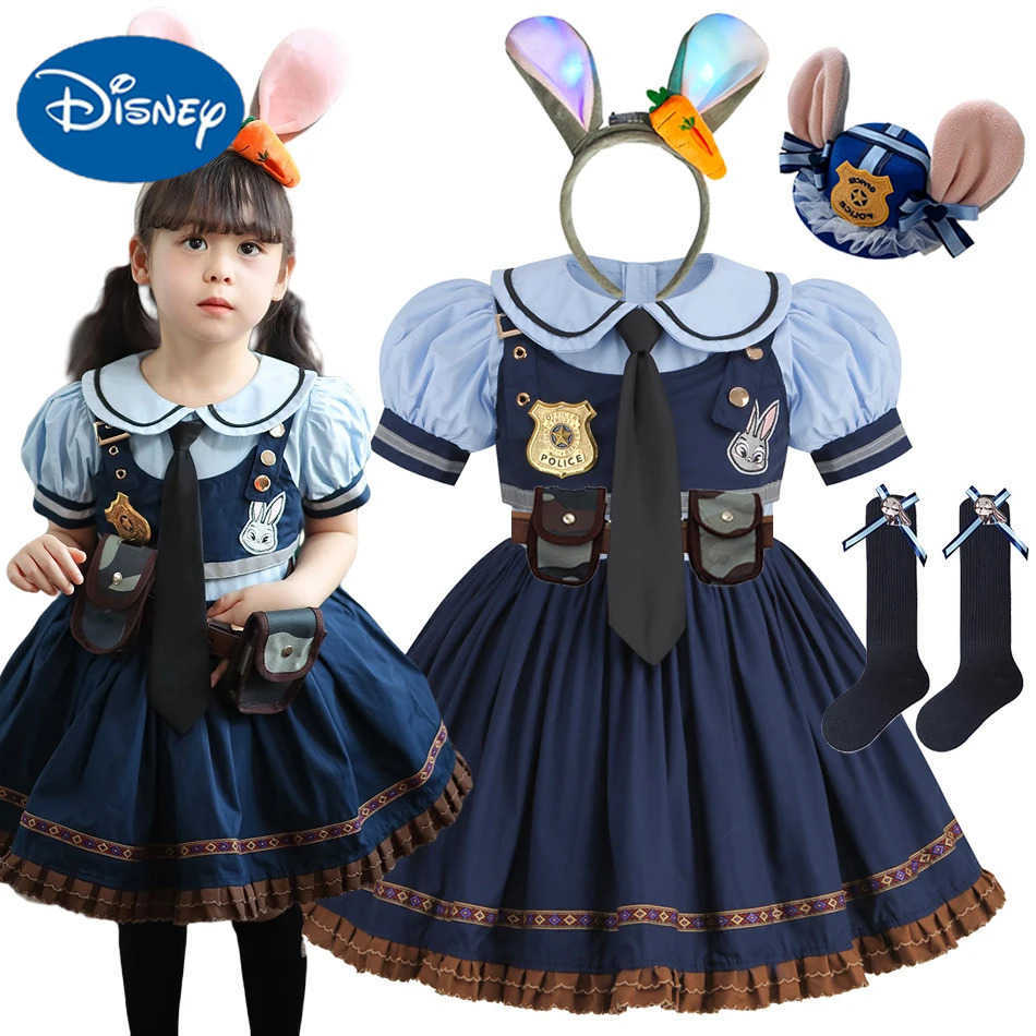 Disney Zootopia Judy Hopps Inspired Children's Policewoman Ensemble Perfect for Halloween & Parties designer H251111
