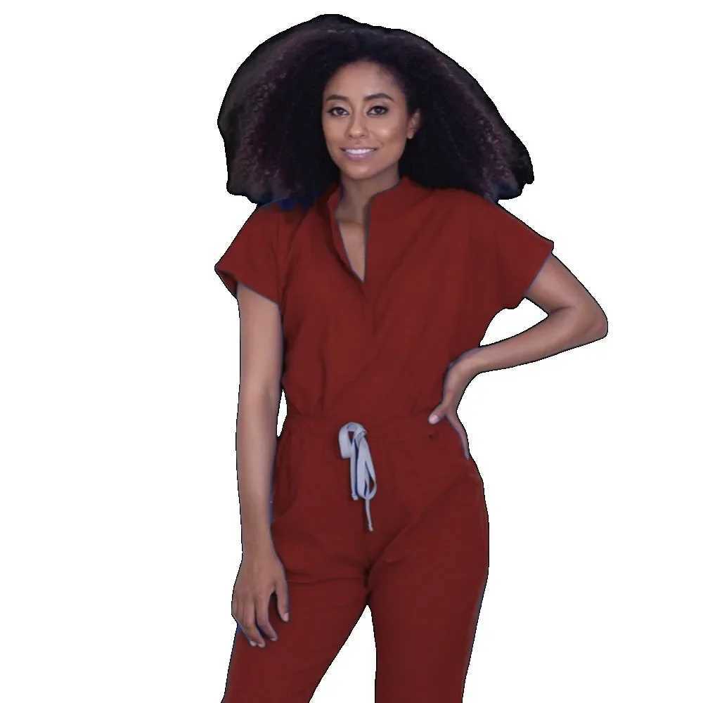New Fashion Spandex Medical Uniform Medical Scrubs Sets Nursing Scrubs Hospital Uniform Doctor Nurse Uniforms Women Scrub Set X2505281
