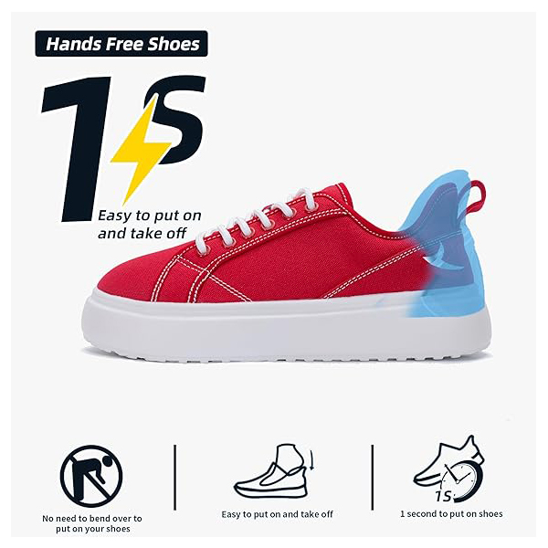 Designer Shoes Casual Shoes Womens Wide Toe Box Walking Shoes Canvas Sneakers Slip On Shoes Lightweight Comfortable Loafers Causual Footwear