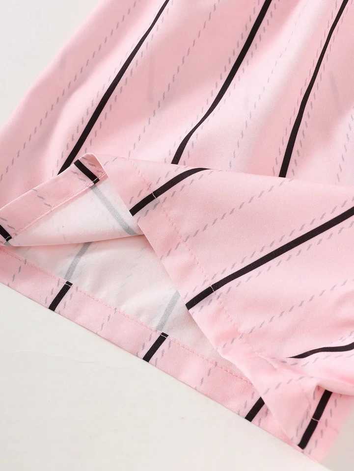 Summer 8-14 year old girl sleeveless patchwork top striped sports shorts 2PCS setXJ250410