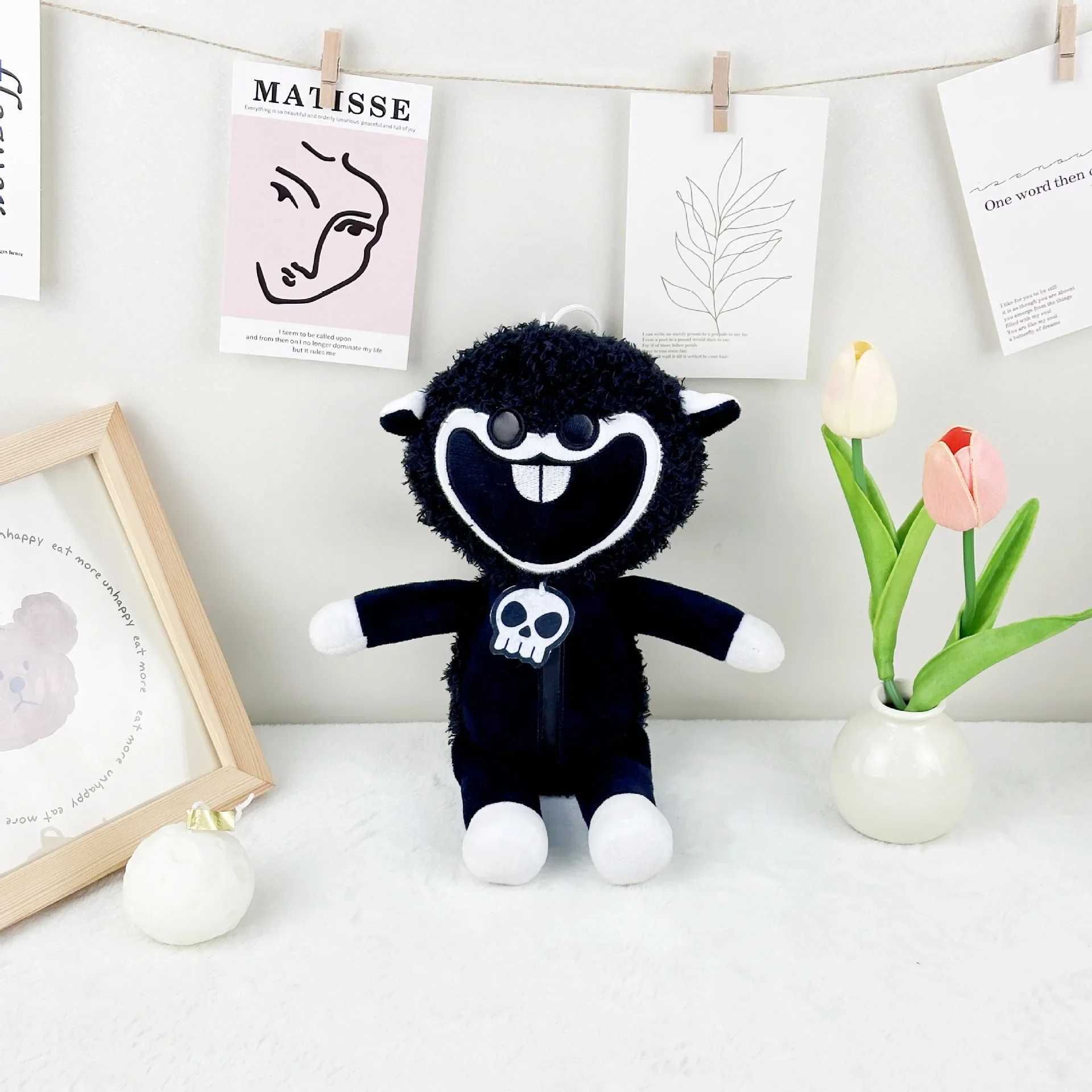 15CM Nightmare Small Animal Plush Toy Keychain Nightmare Lamb Plush Toy Game Character Filling Pendant Doll Toy Childrens Christmas Gift W250411