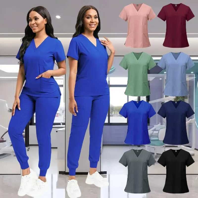 Nurse Uniform Female Hospital Doctor Male Medical Sports Shirt Nursing Pants Neutral Workshop Uniform Beauty Spa Work Clothes New X2504105