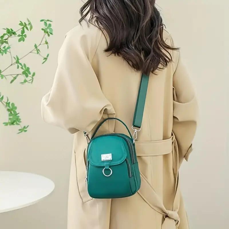 FL- Waterproof Women Crossbody Bag Elegant Oxford Messenger Bags Simple for Work