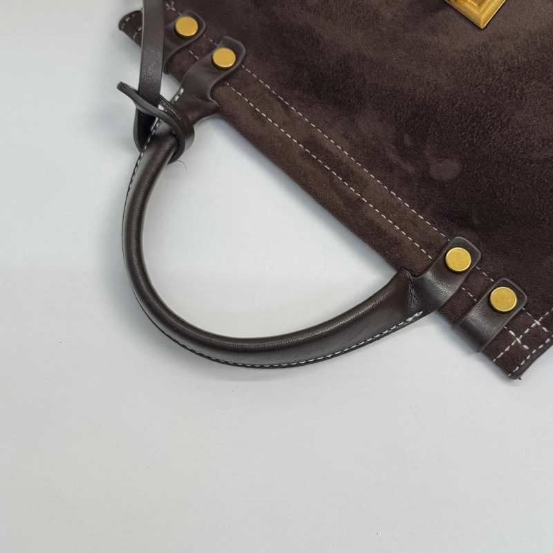 High Quality Retro Top-handle Bags For Women Winter er Handbags Flap Shape PU Suede Shoulder Crossbody Bag 251110