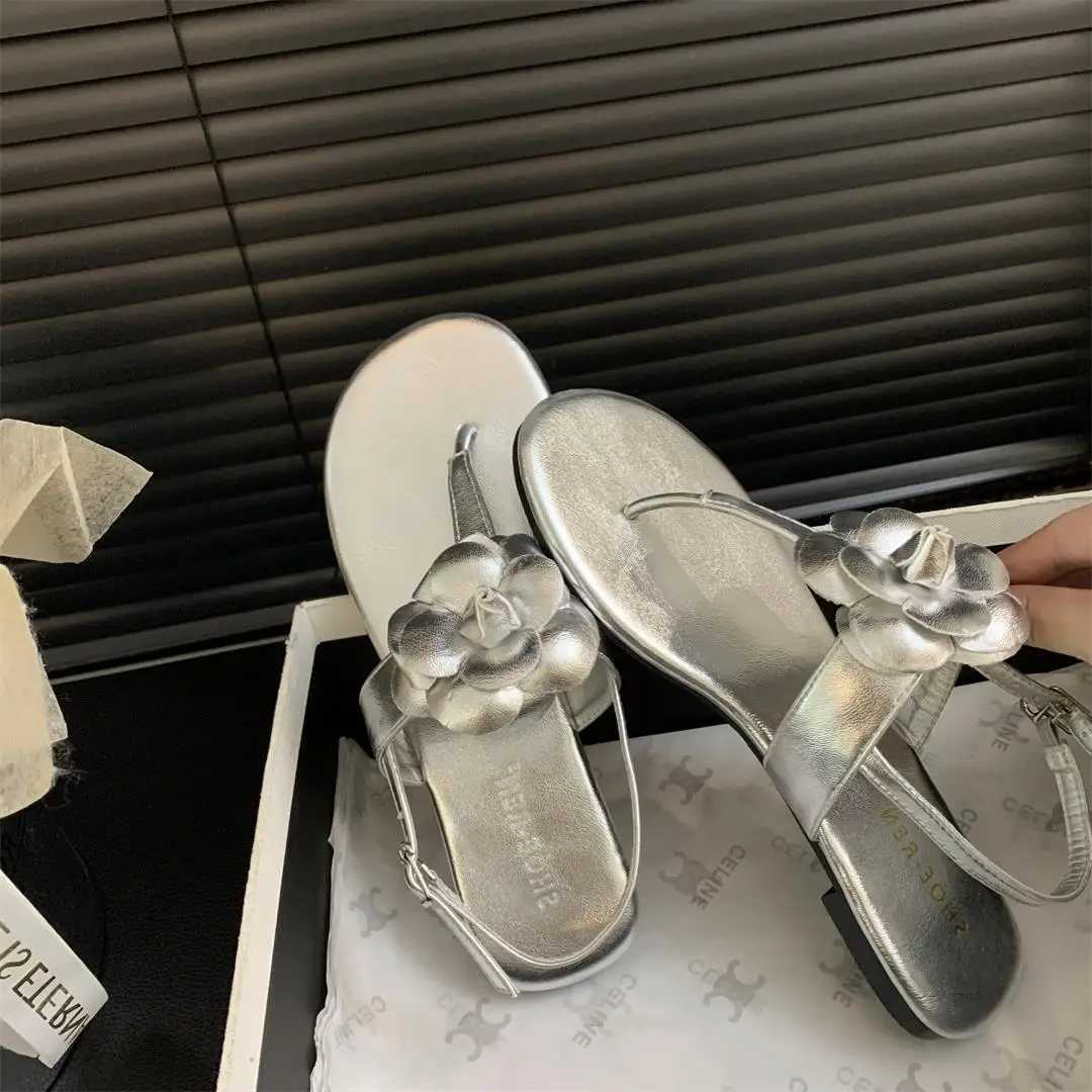 Transparent lace womens sandals flip platform low lace 2024 summer girls correction block low laceXJ250410