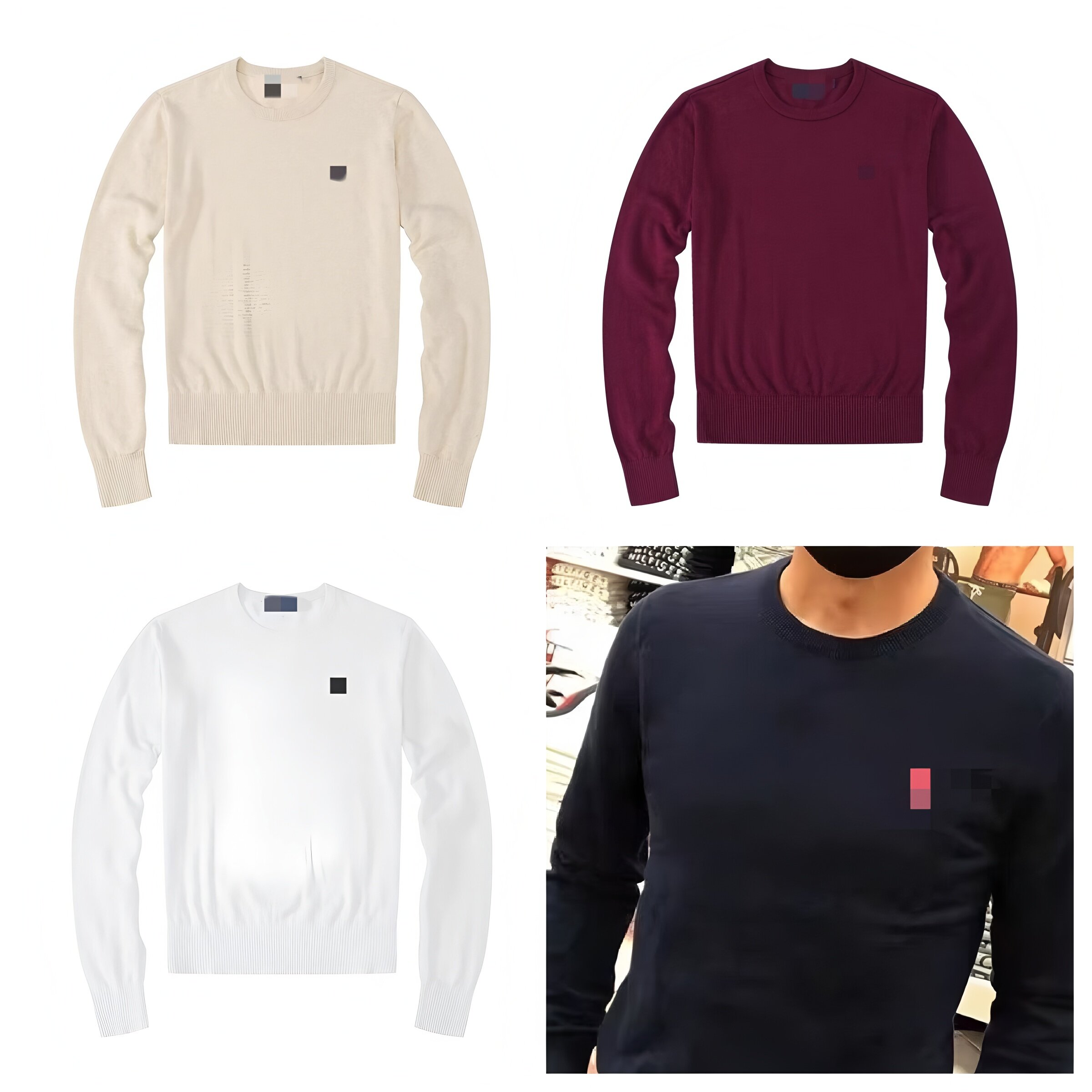 Luxury Wool Men's Sweaters Designer Soft Sweater Knitted Wear Pullover Letter