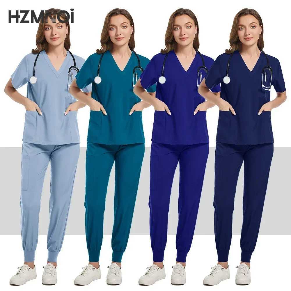 Healthcare Pharmacy Workwear Dental Scrub Doctor Nurse Hospital Accessories Breathable Operating Room Surgical Gowns Scrub Women X250410