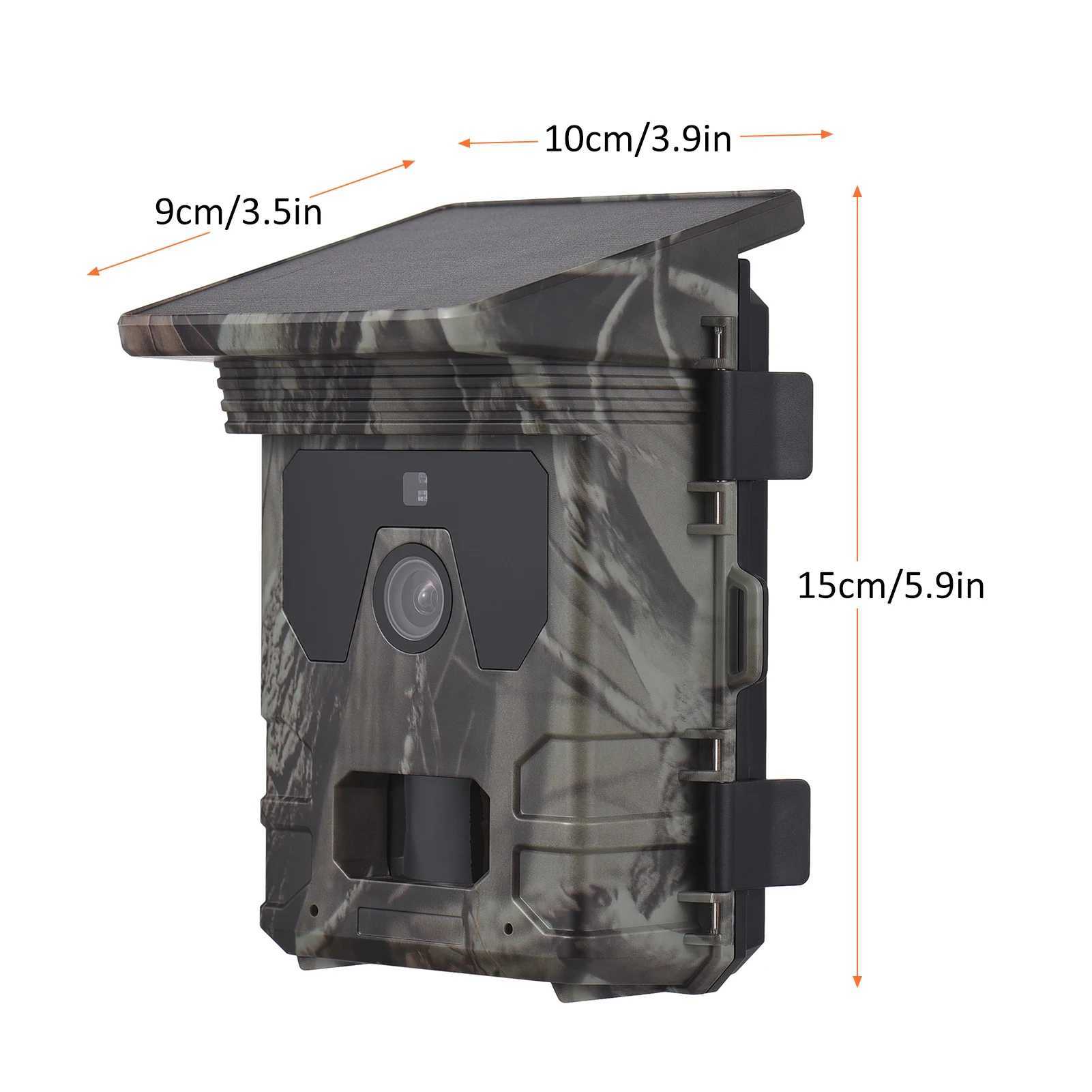 50MP 4K Hunting Camera Solar Night Vision Trail Camera 0.3s Trigger Time Trail Camera for Wildlife Monitoring Hunting X2504116