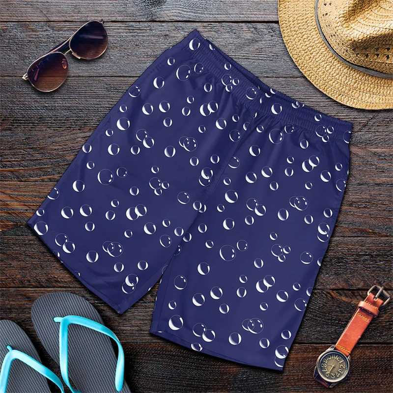 Colorful Bubble Harajuku 3D Printed Surfboard Shorts Cool Summer Street Hip Hop Swimming Shorts Mens and Childrens Travel Beach ShortsW250410