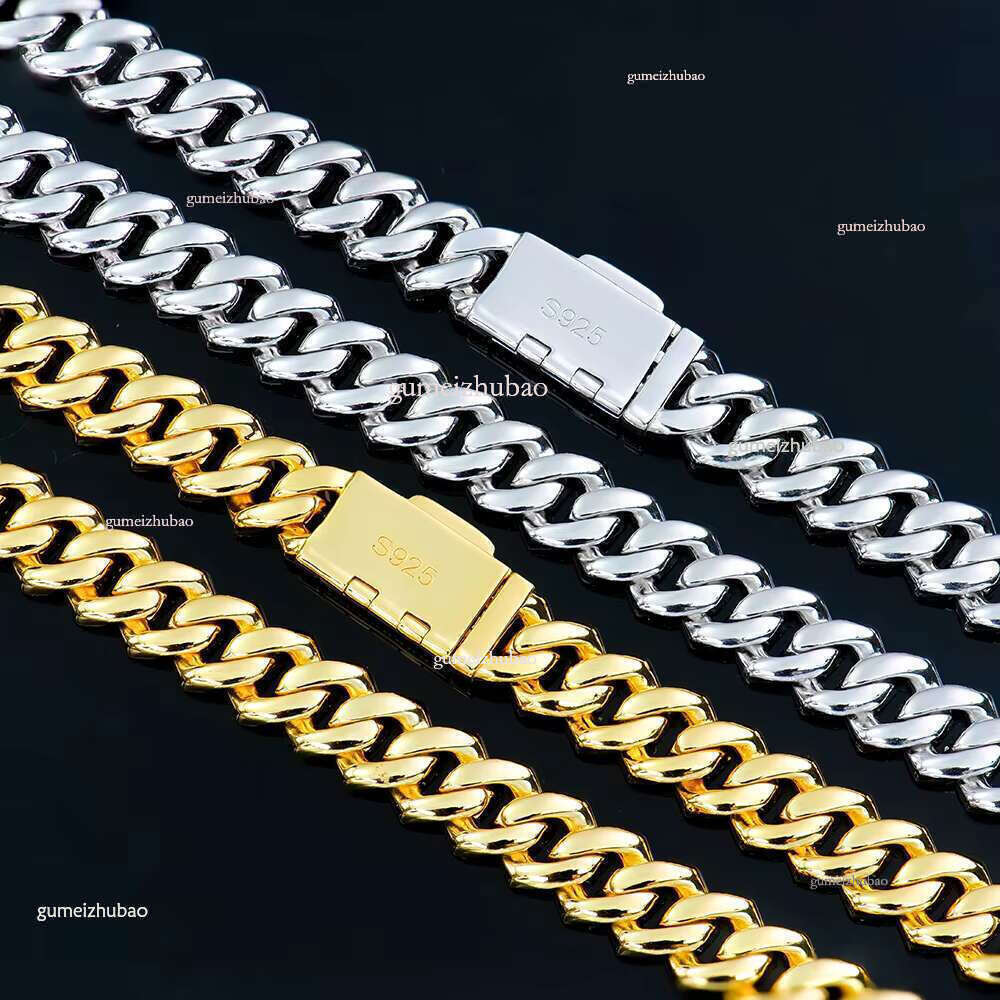 New Store Discount Wholesale Hiphop 10mm Infinity Sier Miami Men Iced Out Vvs Dia Moissanite Cuban k Chain Necklace