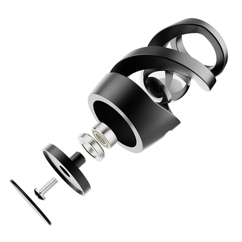 High Quality ADHD Optical Illusion Kinetic Desk Spinning Gadget Toy Rotary Gyro Suspended Ball Desktop Fidget Spinner Metal Toys 250410