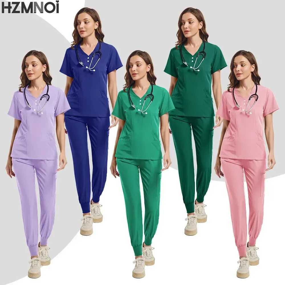 Surgical Uniforms Scrubs Sets Medical Nurse Uniforms for Women Full Surgical Uniform Man Beauty Sn Workwear Clinical Scrubs X250410