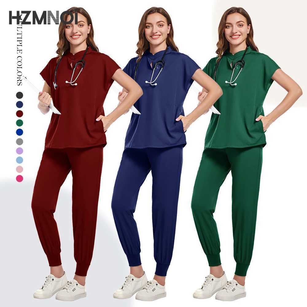 High Quty Medical Women Scrubs Sets Hospital Surgery Dental Clinic Beauty Spa Sn Lab Workwear Clothes Nurses Accessories X250410