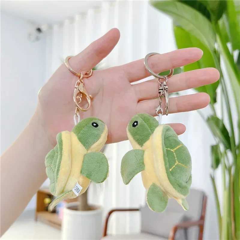 1 plush turtle toy filled with cute small keychain pendant for childrens toys childrens gift keychain W250411