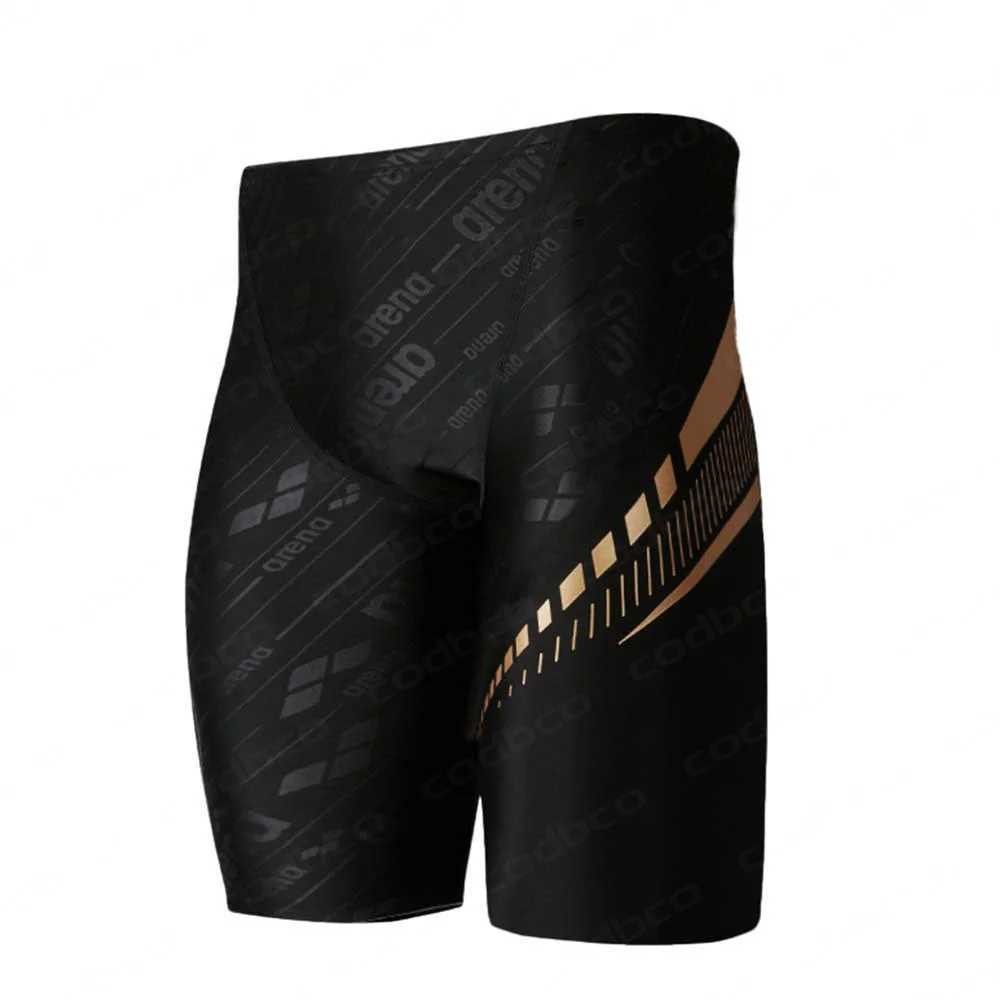 New Summer Mens Swimming Jammer Sports Training Swimsuit Shorts Swimming Relay Beach Surfing Jammer Tight Shorts Quick Drying SwimsuitW250410