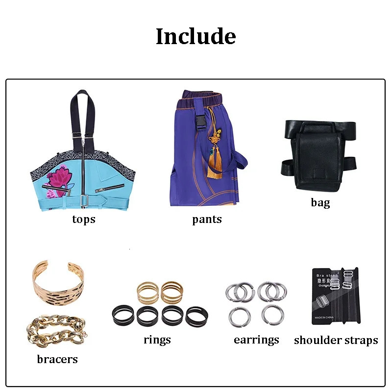 KPop Zoey Cosplay Costume Wig Women Girls Halloween Carnival Comic-con Party Role Playing Outfits251111w