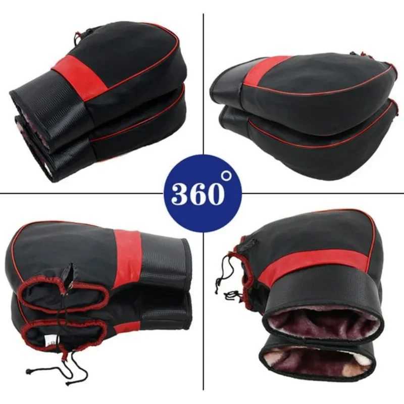 Motorcycle Handlebar Muffs Winter cycling gloves Motorcycle Hand Protector Mitts Thick Warm Grip Handle Bar Muff Rainproof S25118