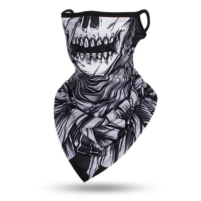 Multi-function Scarf Skull Face Mask Cycling Bandana Earloops Face Balaclava Cover 3D Print Sunscreen Windproof Neck Gaiter S251110