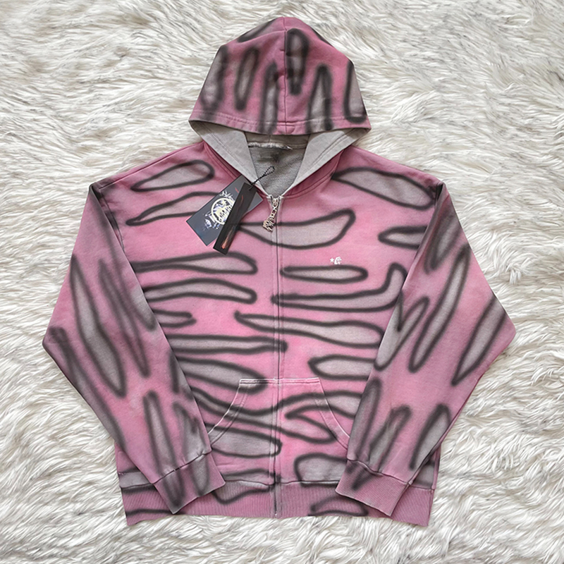 Painted Pullover Hooded Hoodies for Men and Women High Street Baggy Sweatshirts Oversized