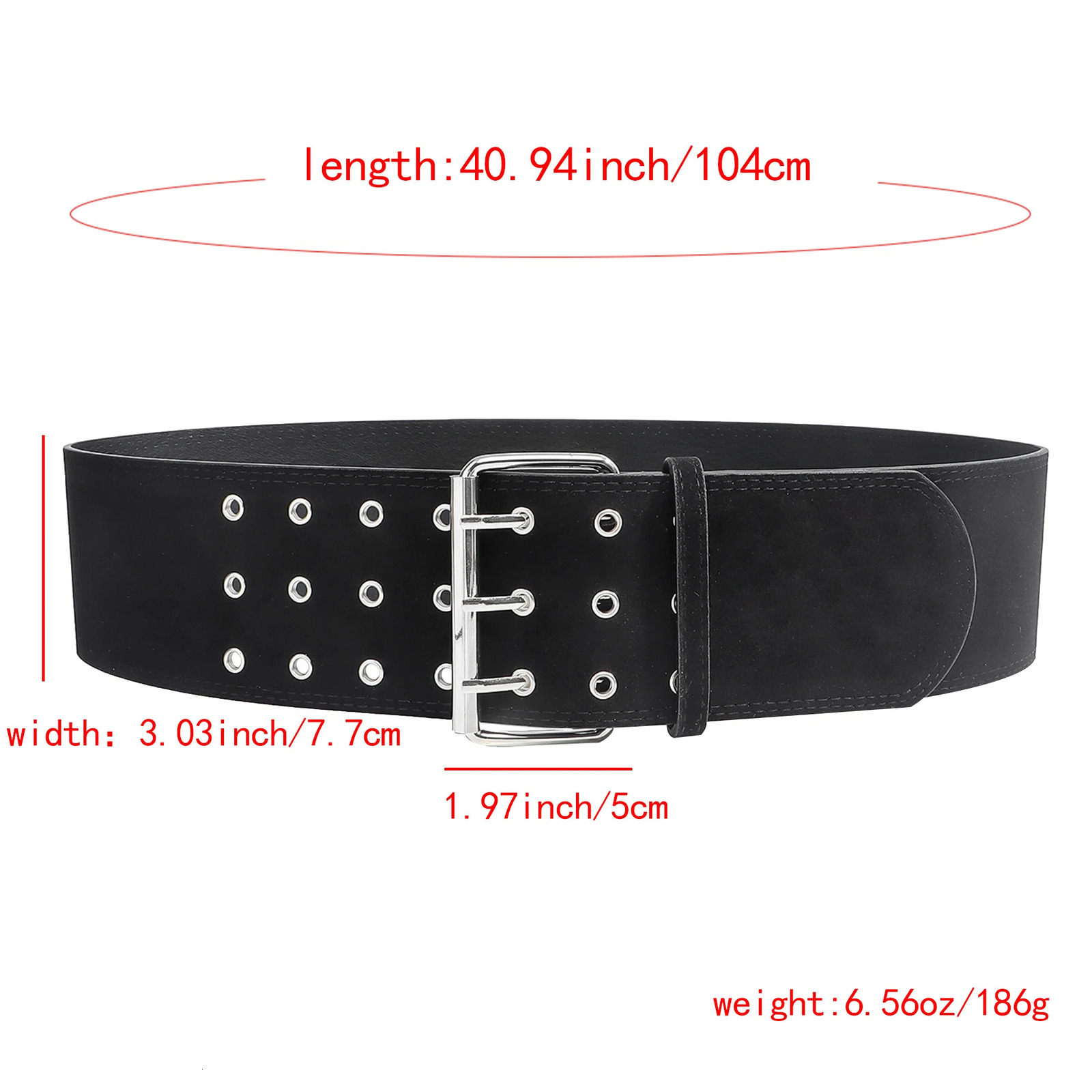 trendy retro punk street girl three-button suede belt decoration skirt and pants waistband 251110