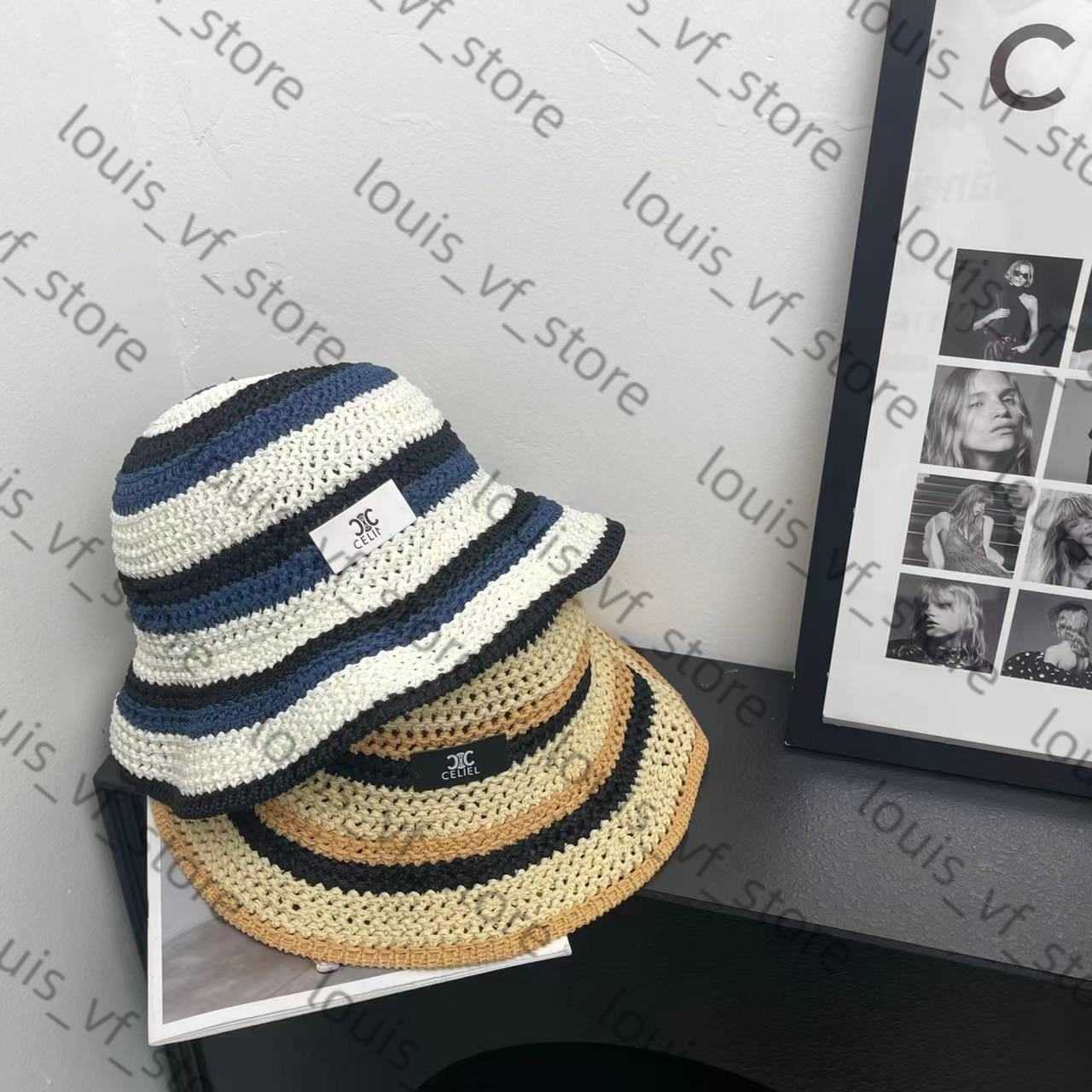 Hat Hollow and Breathable Showcasing Face Small Outdoor Outing Bucket Fashionable Contrasting Color Sun Shading Protection H250411