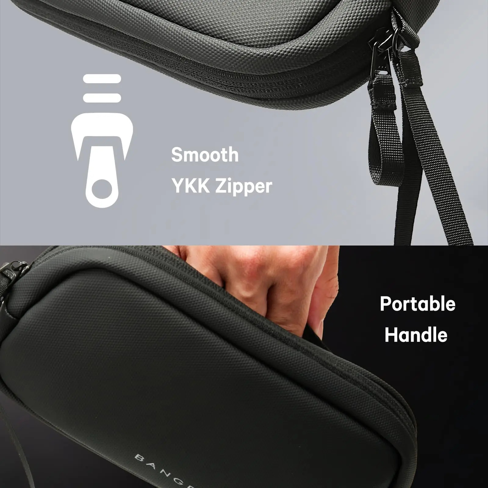 BANGE Water Resistant Electronic Travel Bag Organizer for Tech Pouch Cable Case Digital Portable Handle Accessories Storage Bag251111