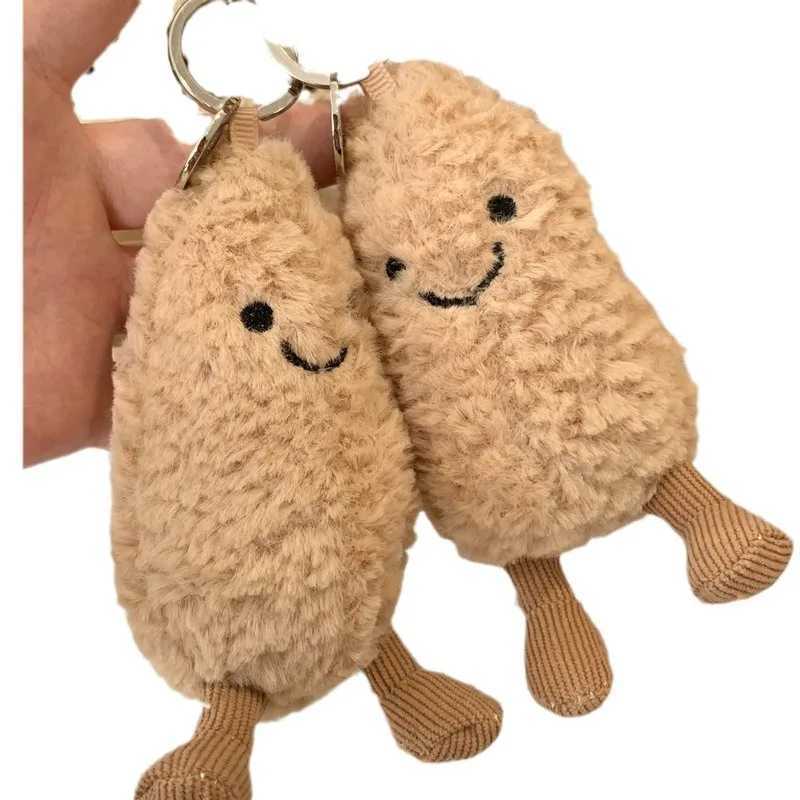 Jellycat with tags fun peanut keychain cute doll bag pendant stuffed toy bag pendant W250411