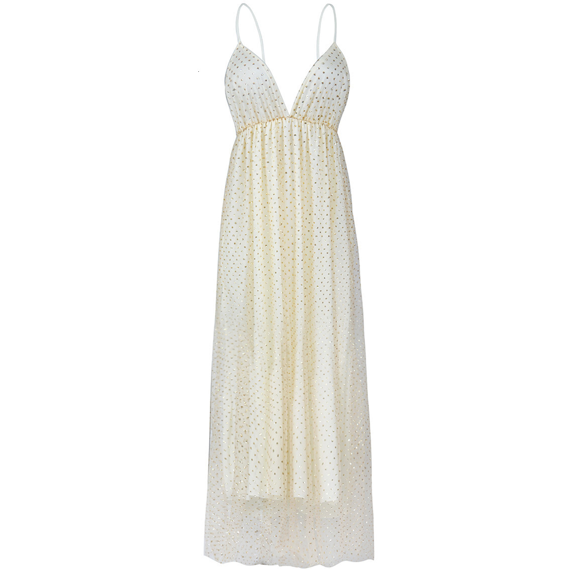 New Sexy V-Neck Strap Sequin Long Dress
