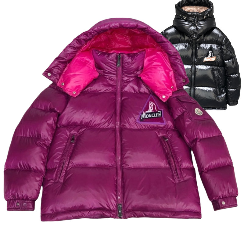 Women's Grenoble Short Down Jacket Nylon Fitted Down Jacket Winter Coats Detachable hood SIZE 0-3
