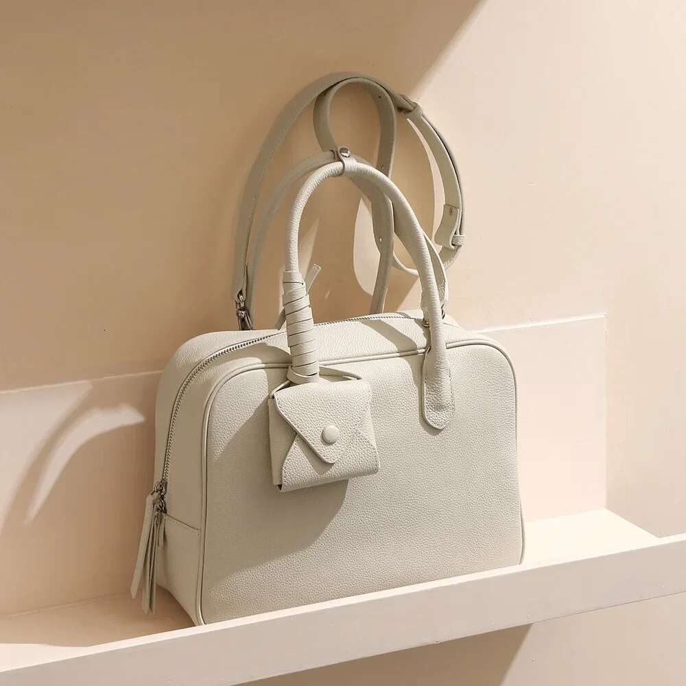 Motingsome Boston Bags Shoulder Handbag Women Designer Bag Unique Underarm Purses Genuine Leather Casual Tote 2025 New