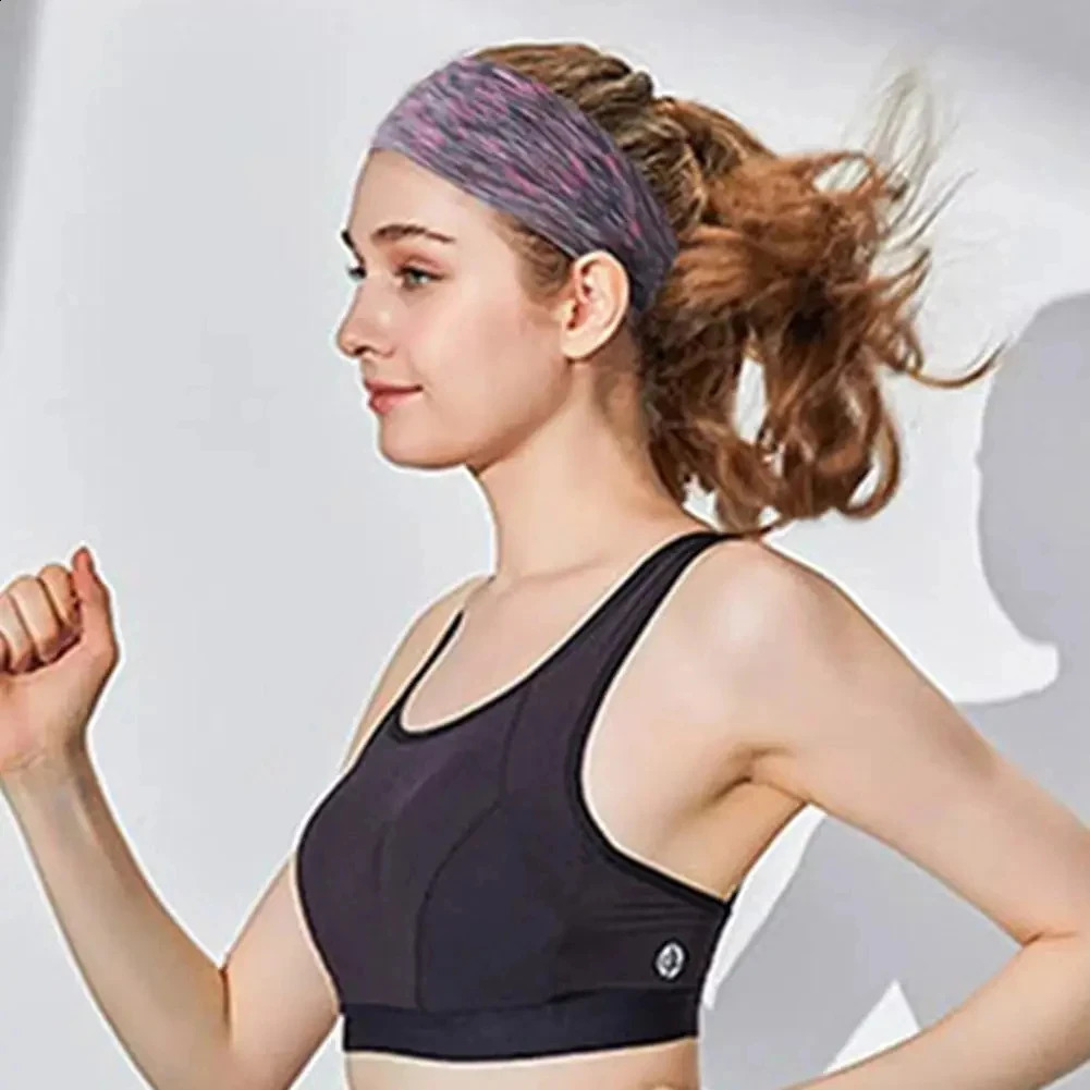 6pcs Sweatband for Men Women Elastic Sport Hairbands Head Band Yoga Headbands Headwear Headwrap Sports Workout Hair Accessories 250410