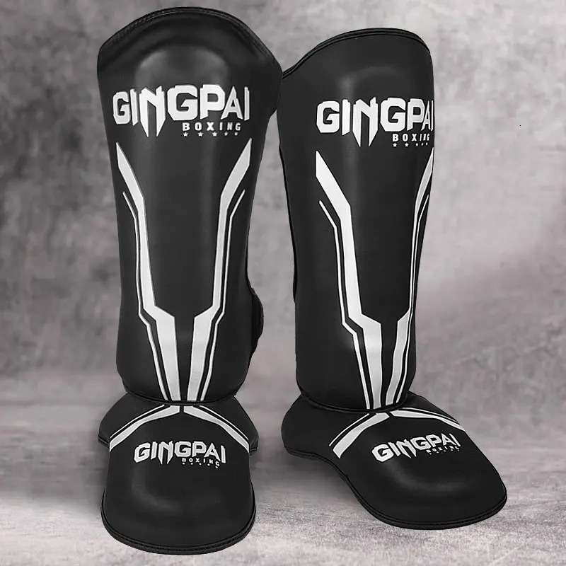 Professional Kickboxing Leg Guard Muay Ankle Protector Sparring MMA Shin Boxing Thickened Fighting Gear Ankle Protective 251107