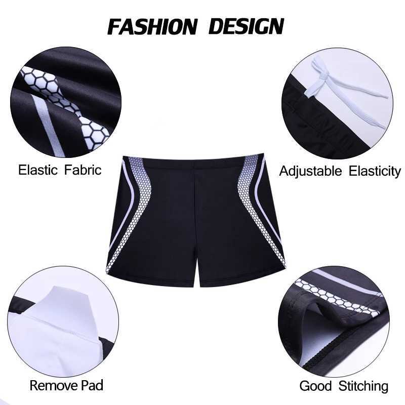Datifer New Swimsuit Mens Summer Beach Surfing Fashion Swimsuit Boxing Shorts High Quality Mens Swimsuit with MatW250410