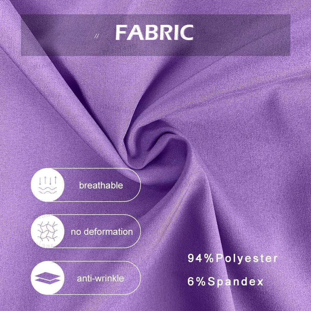 Medical frosted nursing surgical gowns high-quality elastic frosted medical care solid color uniforms workwear unisex styles X250410