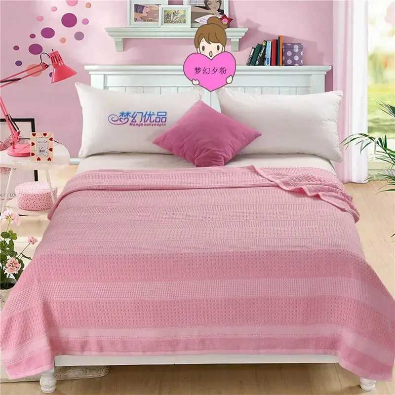 Jacquard Cotton Towel Thread Blanket for Adults Kids Soft Breathable Bedspread Bedclothes Summer Throw Blankets on Sofa/Bed C251111