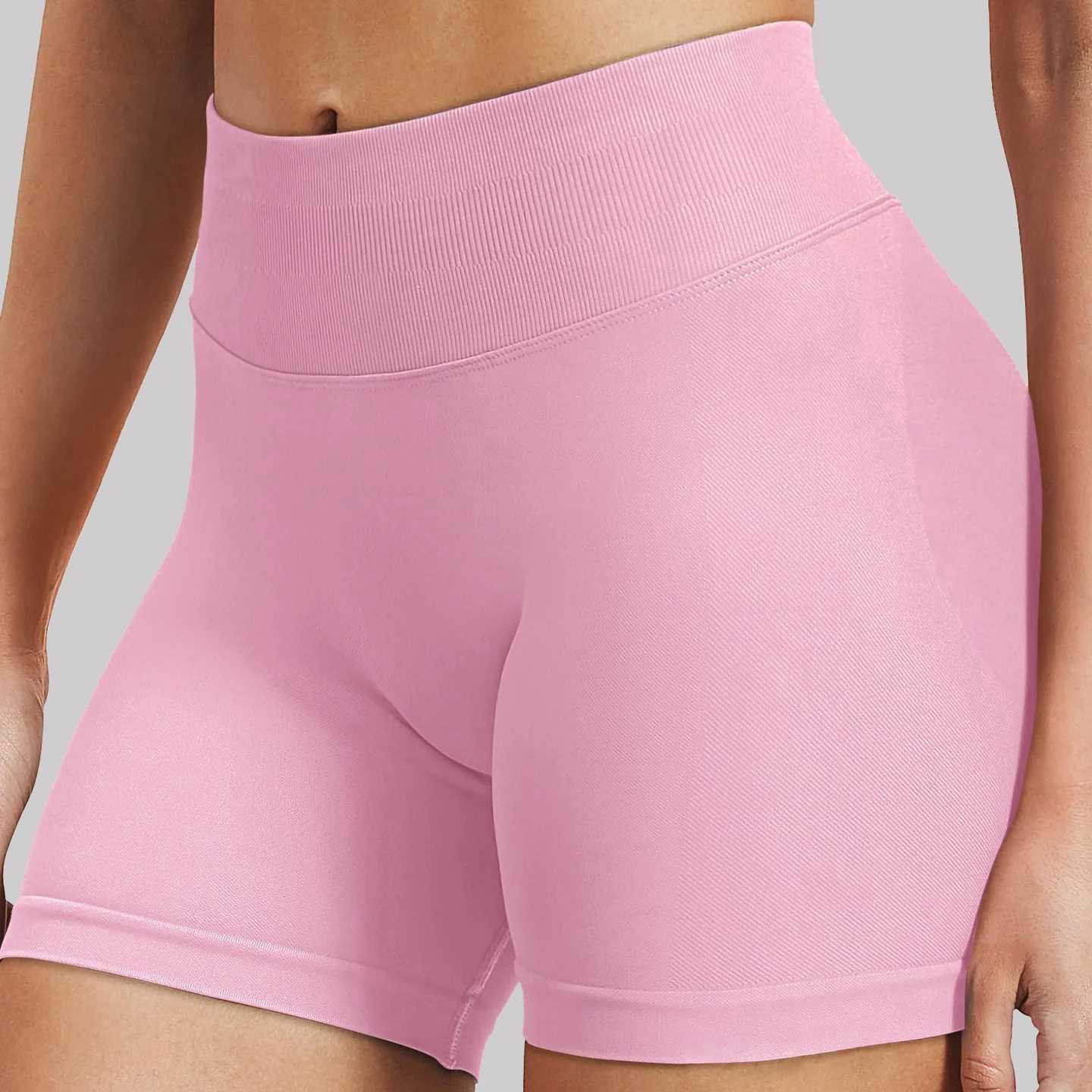 4.5-inch Impact Short Circuit Seamless Low Rib Belt Gym Short Circuit Twist Bum Yoga Boots High Elasticity Running Bike Short CircuitW250411