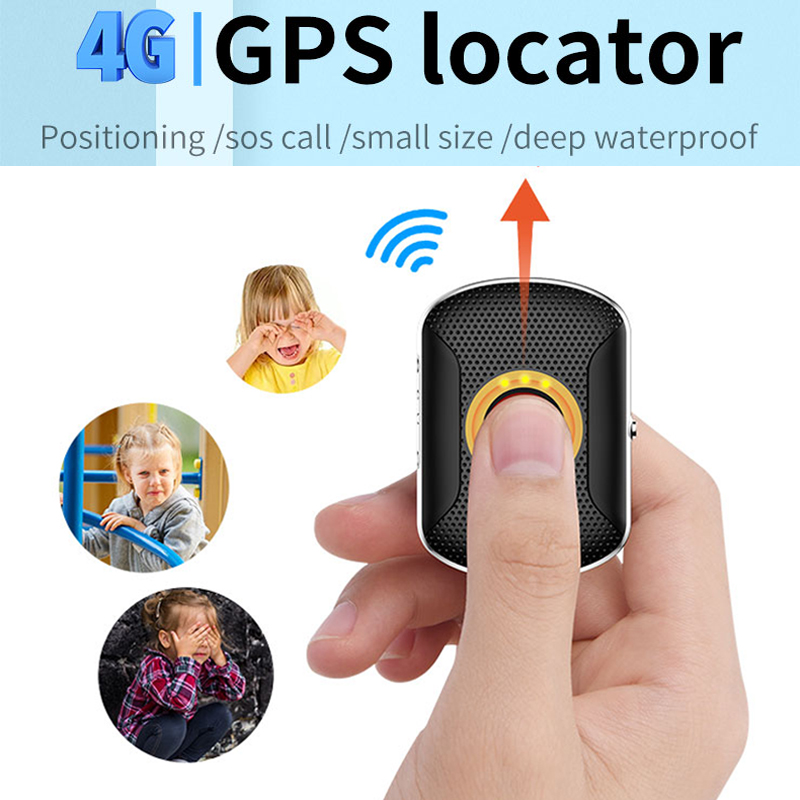 Mini 4G GPS Locator with Wi-Fi & LBS - Durable IP67 Waterproof Design for Ensuring Safety of Family Members and Pets