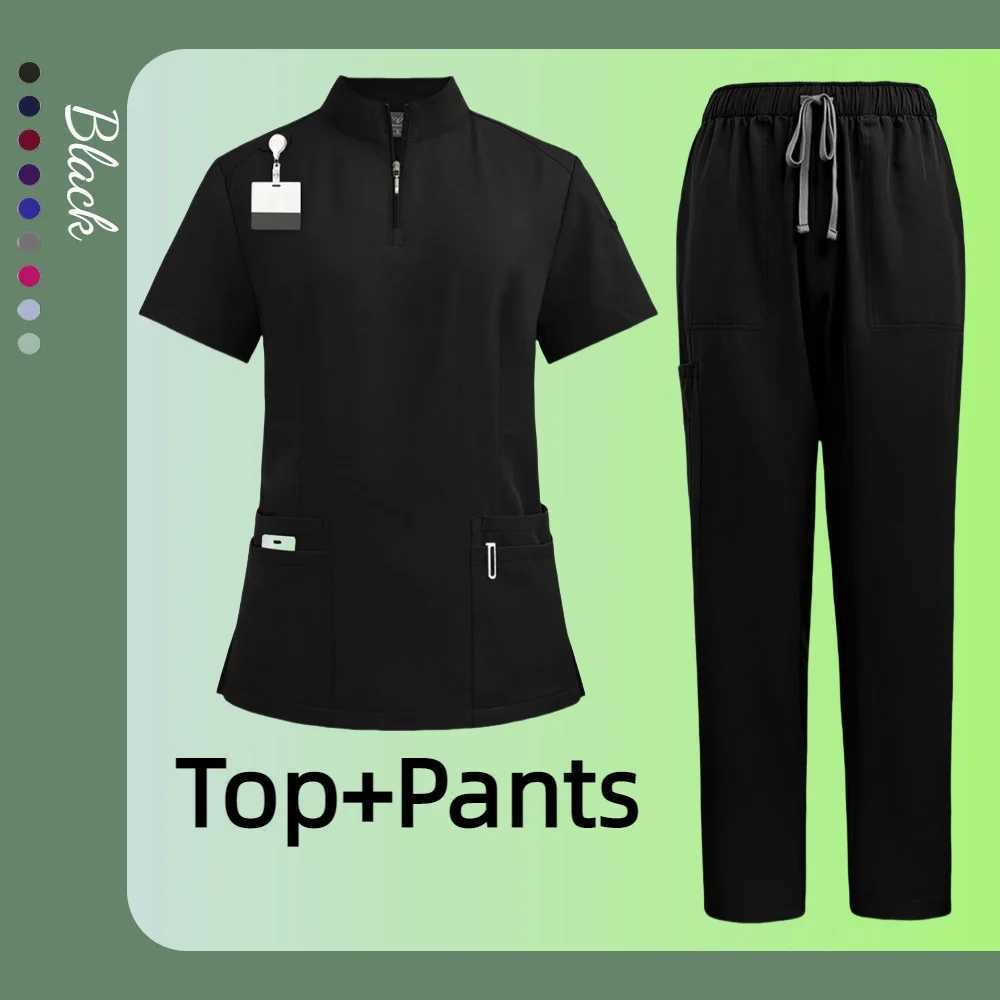 Nurse Uniform Female Hospital Doctor Male Medical Sports Shirt Nursing Pants Neutral Workshop Uniform Beauty Spa Work Clothes New X250410