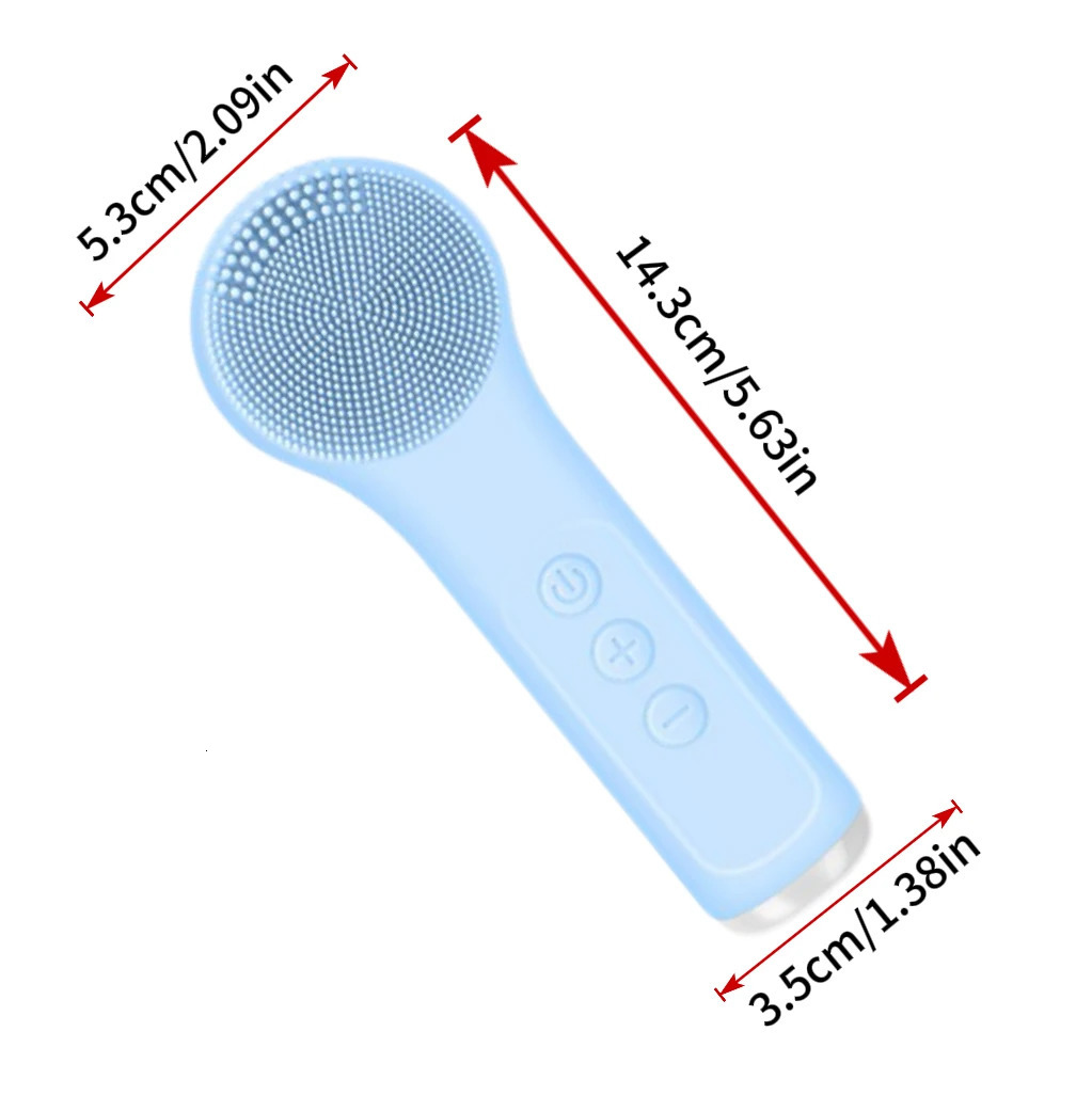 Electric Waterproof Silicone Cleansing Brush Deep Cleanse Makeup Remover Heating Massage Beauty Tool for Women 251106
