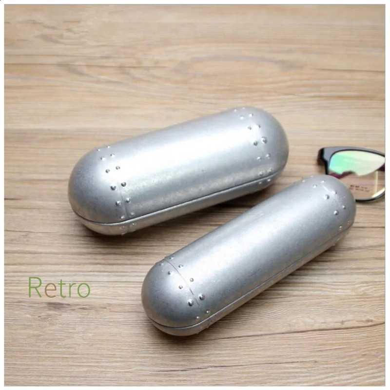 Tube shaped aluminum glasses case hard protector for reading glasses or sunglasses holder available in 2 sizes 250409
