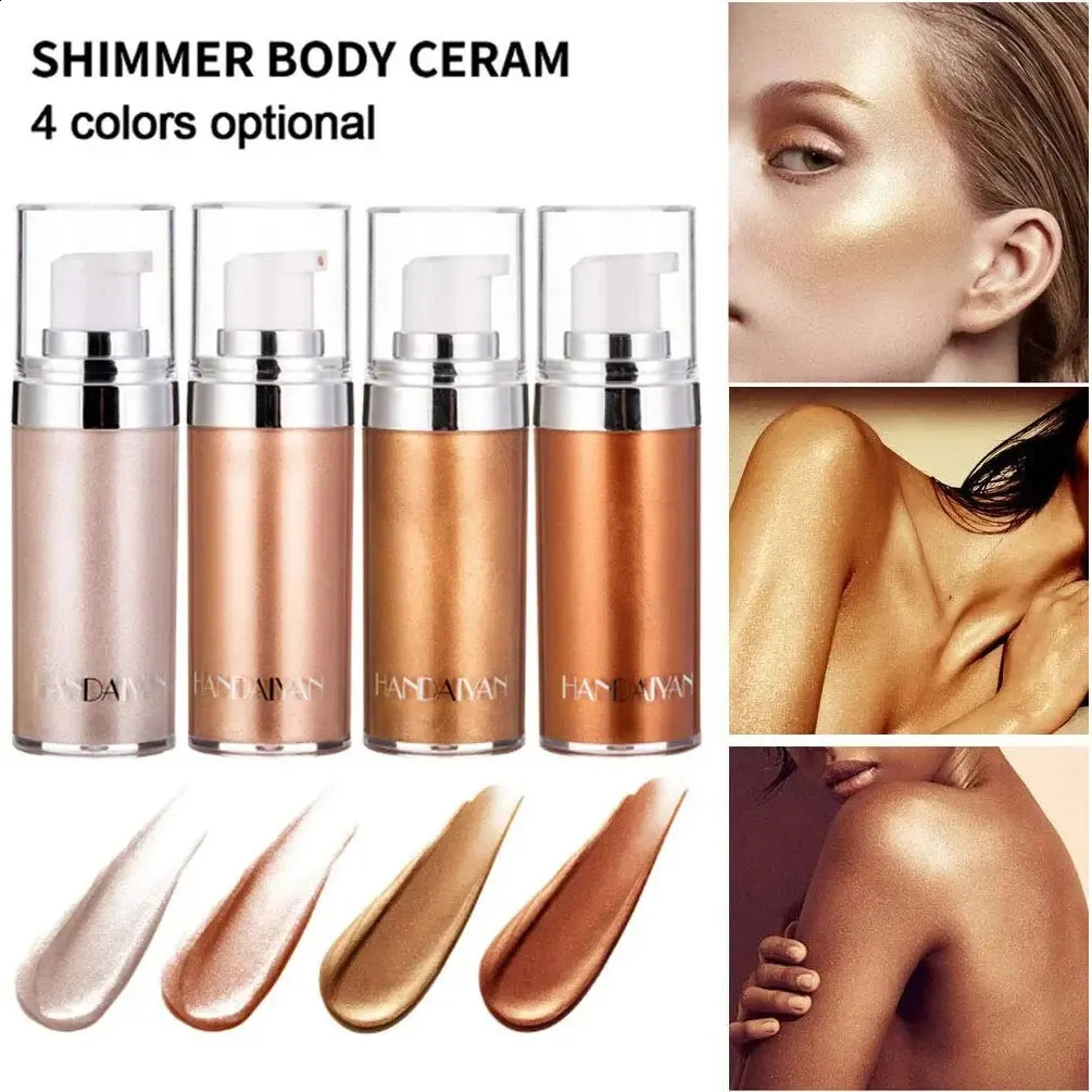 Liquid Highlighter Makeup DropsMoisturizing Face LuminizerSmooth Liquid Shine Shimmer Glow Foundation Glitter Body Makeup 250410