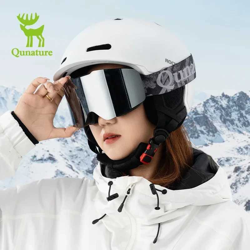 Qunature Ski Goggles Large Frame Snowboard Snow Goggles Double Layers UV400 Anti-fog Ski Glasses Skiing Outdoor Sport Eyewear K251110