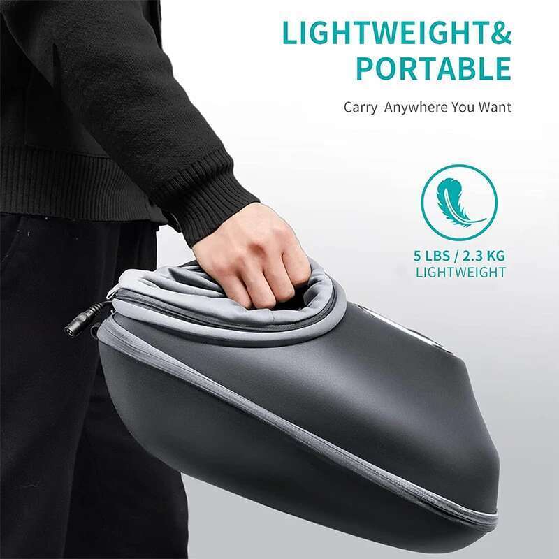 Nekteck Massager Heating Therapy Air Compression Shiatsu Knead Roller Muscle Relaxation Electric Foot Massage hine