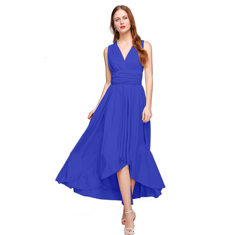 Multi dressing cross front short open back sexy bandage dress long skirt