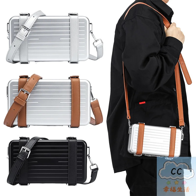 Innovative Hard Shell Square Handbag with Luggage Fashionable Personalized Shoulder Bag for Gifting 251105