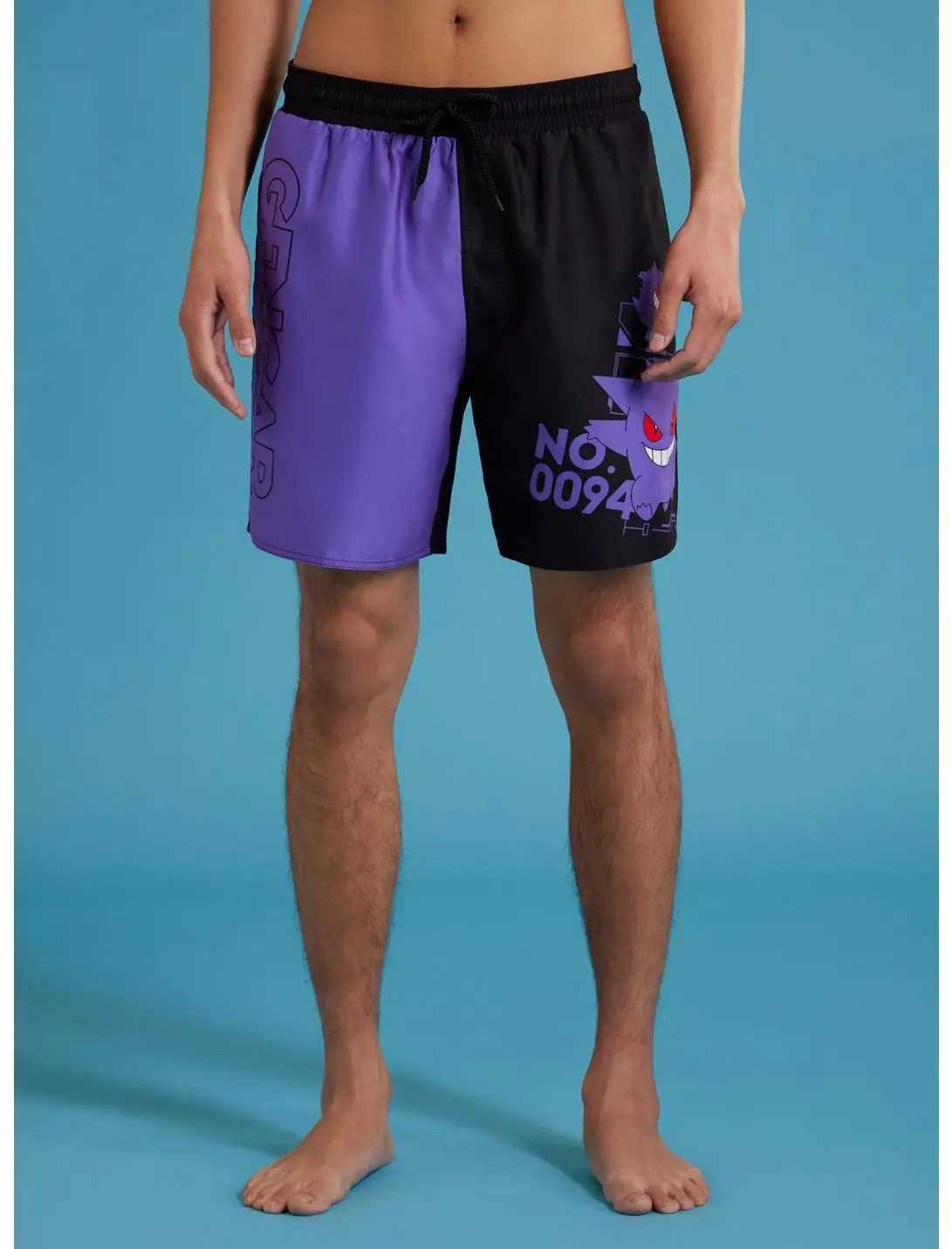 24/25 Summer Cool Shorts Original Vacation Quick Dry Beach Pants Unisex Pocket Monsters Gengar Split Swimming PantsW250410