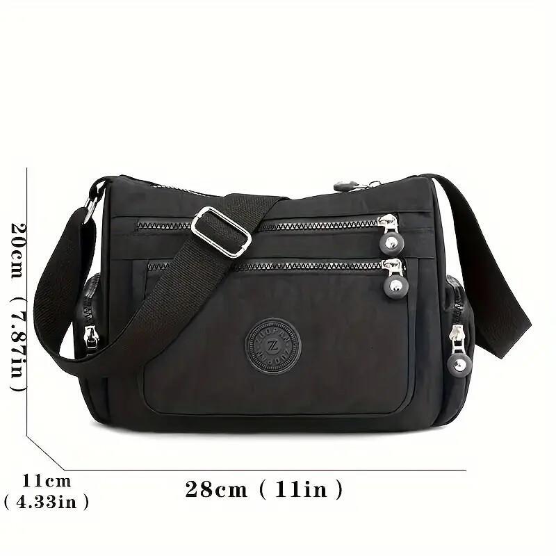 portable unisex sports pink durable outdoor travel crossbody cycling light shoulder nylon bag with zipper ddmynov