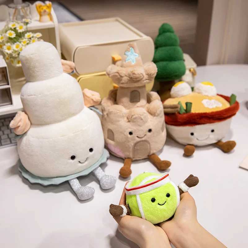 New Jellycat Plush Doll Cute and Fun Sports Tennis Doll School Bag Pendant Family Bedroom Doll Decoration Christmas Gift Toy W250411